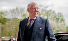 Sir Alex Ferguson joked that Sale’s players should avoid wearing white suits to the Premiership final. 