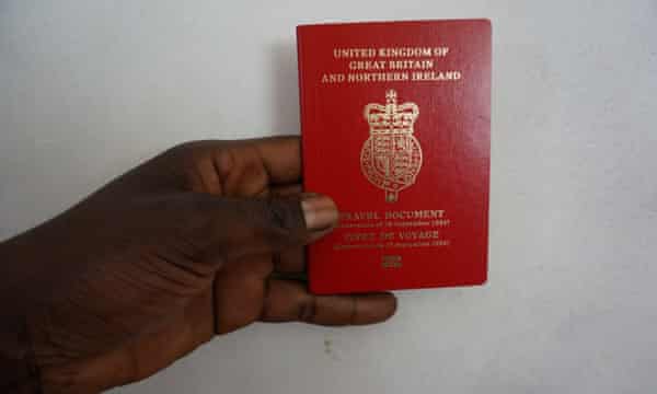 A UK stateless travel document.