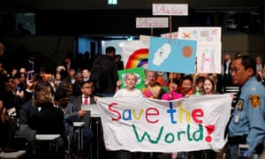Children at the climate march prior to the opening session of the COP23 climate change conference in Bonn
