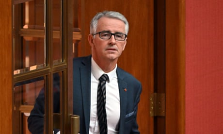 Coalition senator Gerard Rennick in the Senate chamber at Parliament House in Canberra