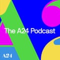 The logo of the A24 podcast