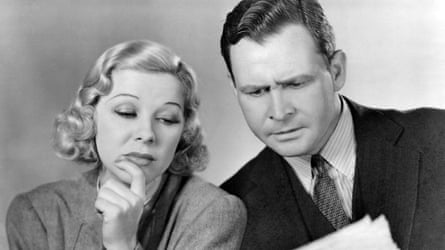 “Smart Blonde” Film StillActress Glenda Farrell and Barton MacLane in a scene from the movie “Smart Blonde” (Photo by Donaldson Collection/Getty Images)
