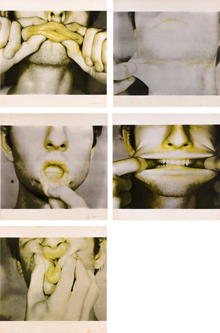 Bruce Nauman, Studies for Holograms (a-e), 1970.