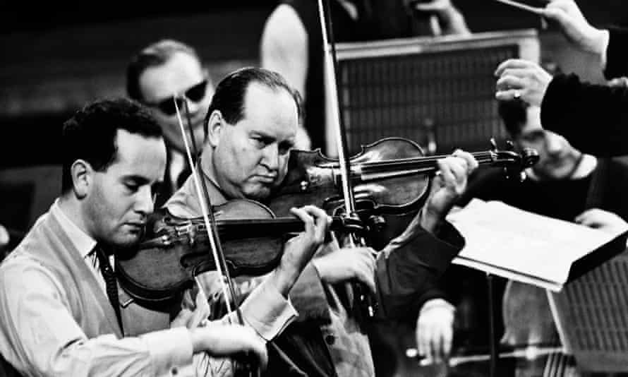 Igor Oistrakh, left, and his father, David, in 1961.