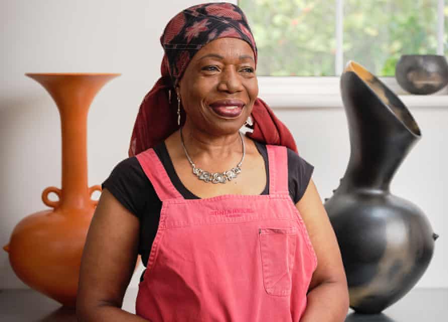 Record-breaker … Dame Magdalene Odundo whose work sold for £240,000 in November 2020.