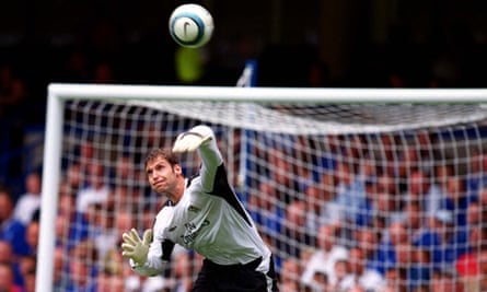 Petr Cech on his Chelsea debut against Manchester United in 2004
