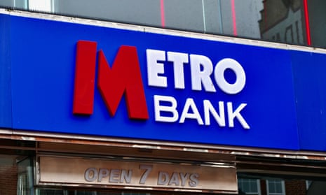 Metro Bank sign.