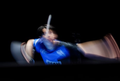 South Korea’s Oh Jun-sung pictured during his victory over Liang Jingkun of China