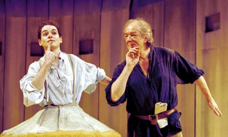 Gambon with Michael Legge in Cressida (2000), directed by Nicholas Hytner.