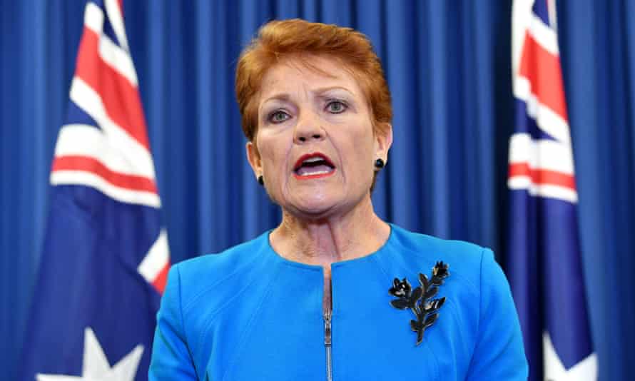 One Nation leader Pauline Hanson.