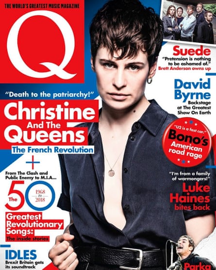 Christine and the Queens on the cover of Q magazine in 2018.
