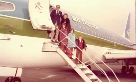 My original visionary … the Timoner family in October 1979 poses with one of Eli's Air Florida jets.