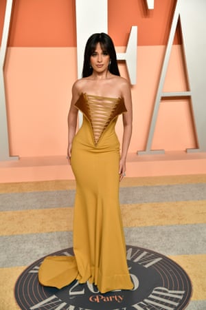 Camila Cabello arrives at the Vanity Fair party