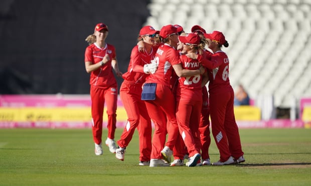 England celebrate taking a wicket during their victory
