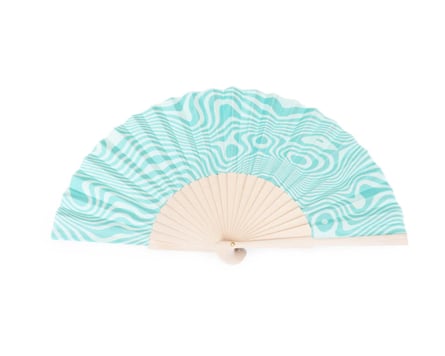 Helio Ferretti Sea Wave Hand Fan | Blue