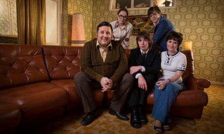 From the TV show of Cradle to Grave with Laurie Kynaston (centre) playing the young Danny Baker.