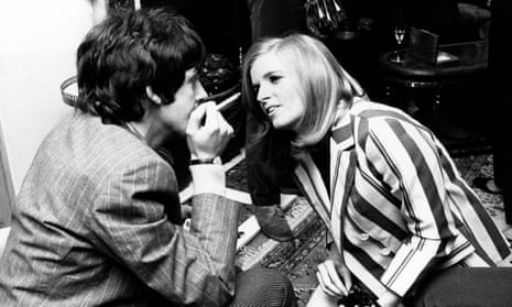 Linda Eastman talks to Paul McCartney at the launch of the Beatles album Sgt Pepper’s Lonely Hearts Club Band in May 1967. The couple married two years later
