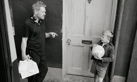 ‘It’s a way to bring my mum and dad back’: Steven Spielberg on the new wave of cine-memoirs | Steven Spielberg 2 Kenneth Branagh with actor Jude Hill on the set of Belfast