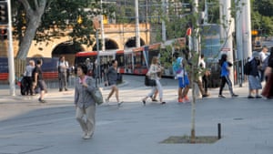 The ‘intense’ intersection outside Central Station in Sydney.