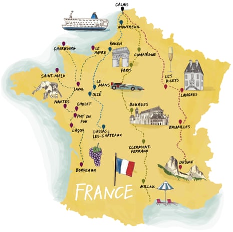France illustrated Map
