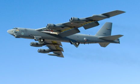 A US air force b52 bomber