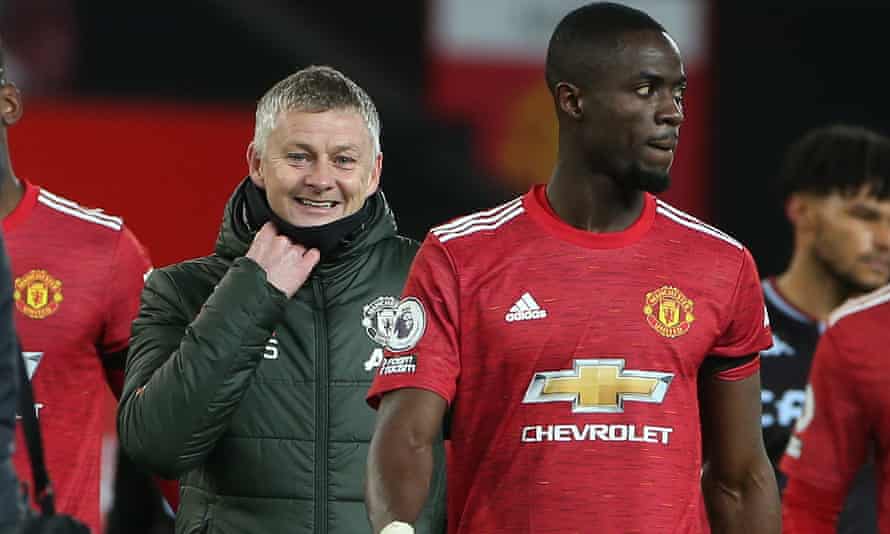 Ole Gunnar Solskjær was a happy man as he left the Old Trafford pitch.