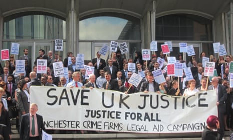 Manchester lawyers protest
