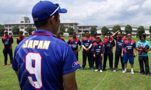 A Japan cricket player at Sano international cricket ground in Sano, Japan. July 2016. Photo by Justin McCurry for The Guardian.