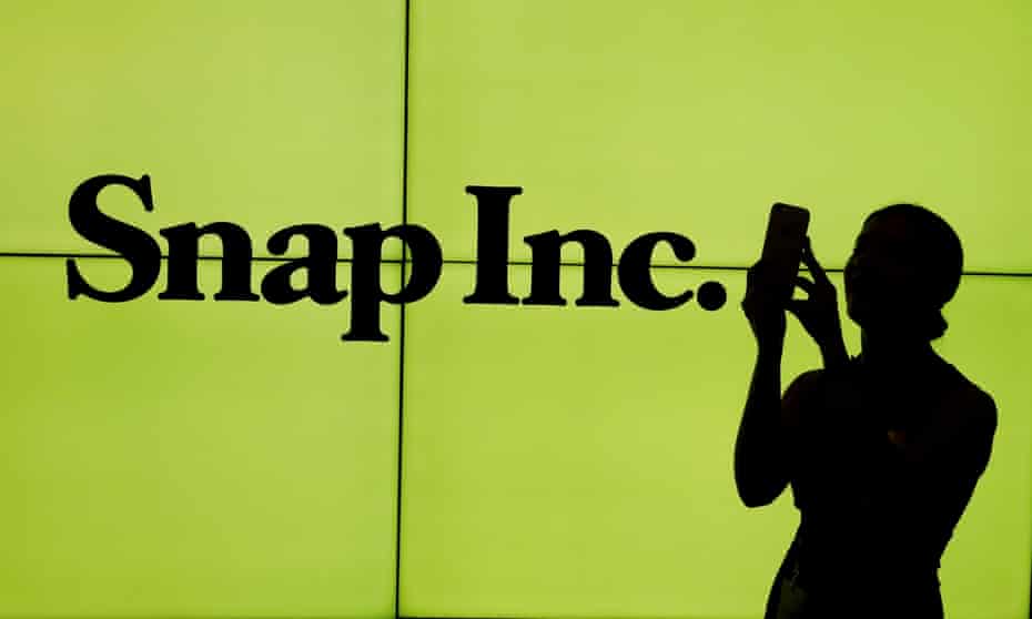 Snap Inc shares plunged after its first earnings report.