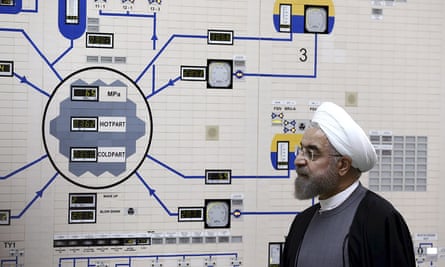 President Hassan Rouhani visiting the Bushehr nuclear power plant in 2015.