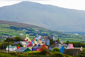 Eyeries, colorful irish village on the Beara peninsula