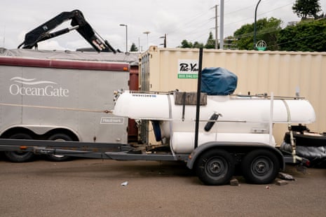 OceanGate equipment is stored near their offices.