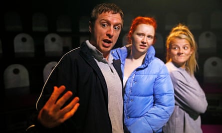 Jack Wilkinson, Katherine Pearce and Charlotte O’Leary in Island Town.