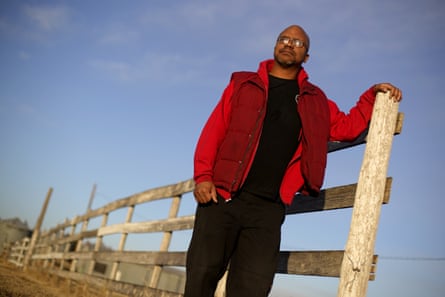 Lateef Dowdell stands on land once belonging to his uncle Gil Alexander, who was the last active Black farmer in the community of Nicodemus, Kansas. There are fewer than 50,000 Black farmers today.
