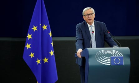 Jean Claude Juncker during his State of the Union speech.