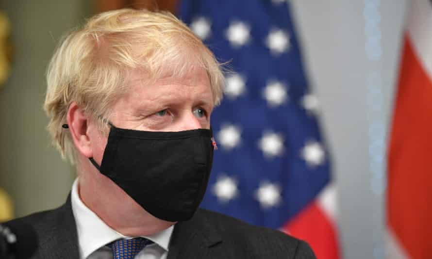 US-BRITAIN-DIPLOMACY-HARRIS-JOHNSONBritain’s Prime Minister Boris Johnson meets with US Vice President Kamala Harris in the Vice Presidents Ceremonial Office of the Eisenhower Executive Office Building, next to the White House, in Washington, DC, on September 21, 2021. (Photo by MANDEL NGAN / AFP) (Photo by MANDEL NGAN/AFP via Getty Images)