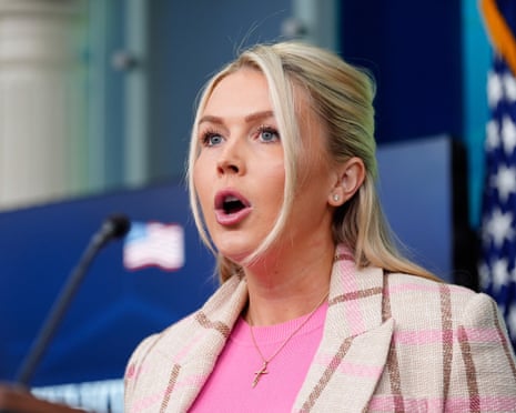 White House press secretary Karoline Leavitt briefs the media on Tuesday.