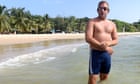 Briton Ben Hooper begins world-record attempt to swim across Atlantic Ocean
