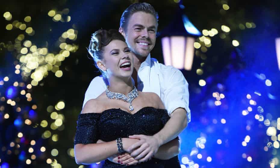 Bindi Irwin and Derek Hough at the Dancing With the Stars live finale.
