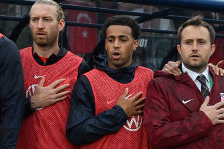 Tyler Adams #4 of the United States stands for the national anthem before a game between Turkey and United States (USMNT) at Pratt & Whitney Stadium on June 7, 2025 in East Hartford, Connecticut.