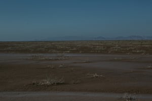 Dry land where tidal waters from the sea meet the mouth of the Colorado River in Baja California Norte, Mexico.