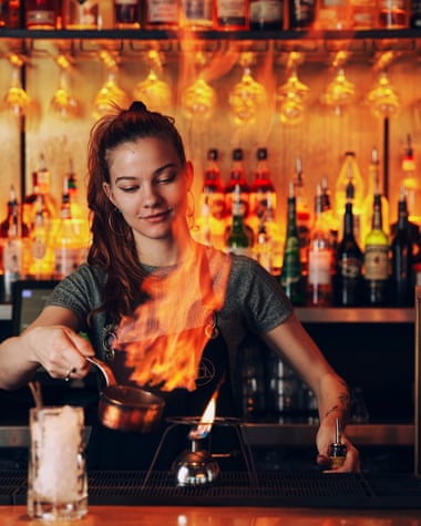 Making Rum Punch at the Alchemist, where discarded citrus peel is made into marmalade to flavour cocktails.