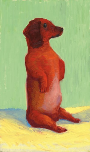 Dog Painting 41, 1995, by David Hockney