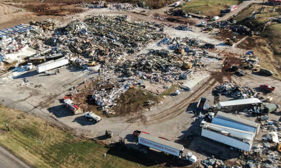 Kentucky candle factory: questions arise over why staff worked during tornadoes | Kentucky | The Guardian