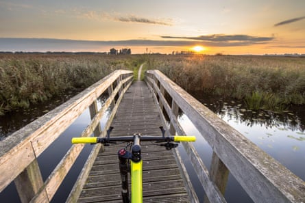 Cycling in Groningen.