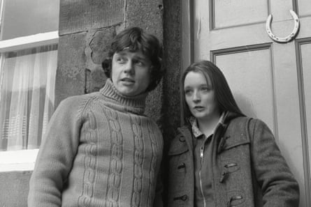 ‘I learned a lot’ … Manville as Rosemary Kendall, with Frazer Hines as Joe Sugden, in Emmerdale Farm in 1975.