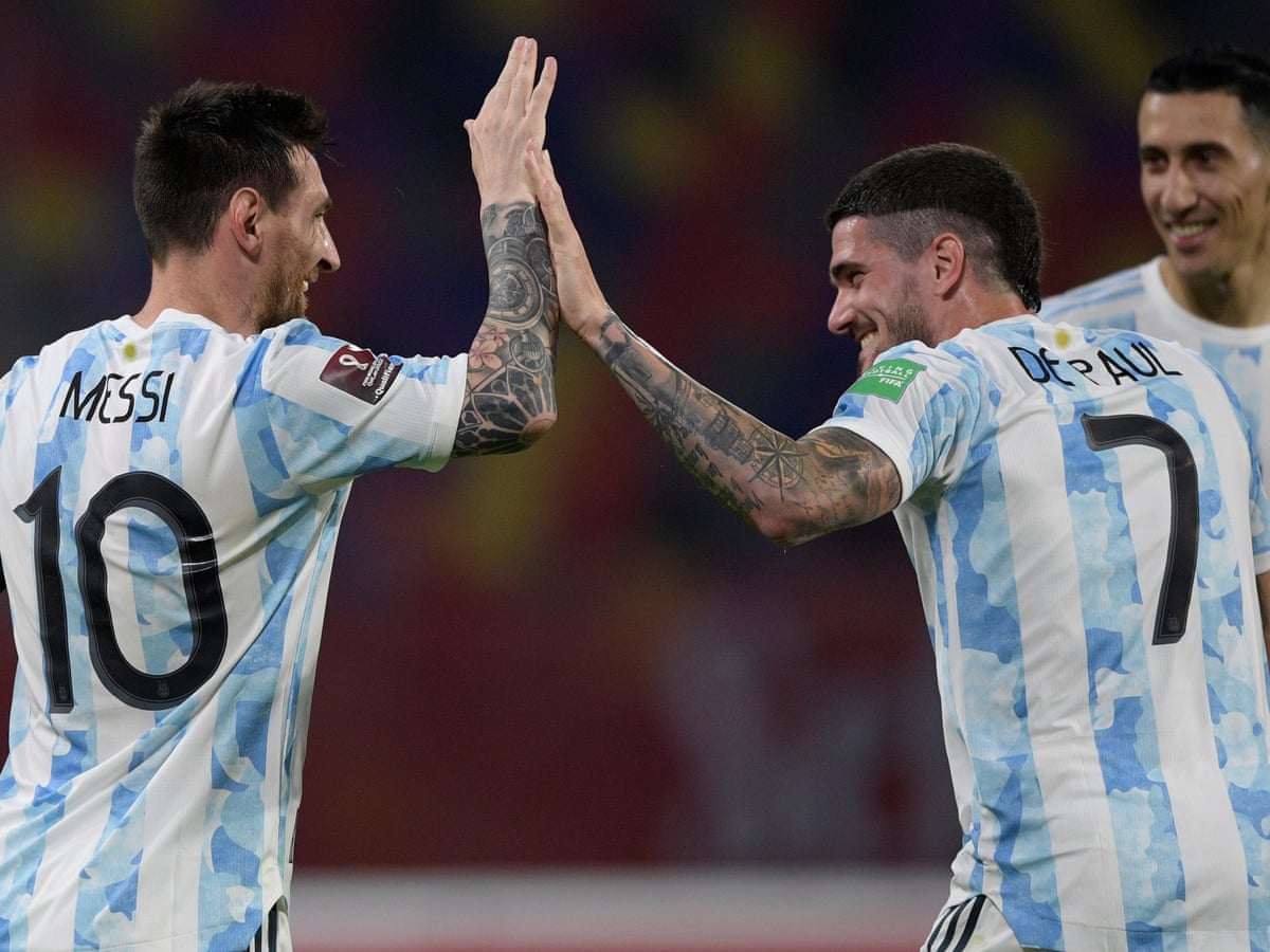 Argentina's Rodrigo de Paul: 'Messi surprised me. He enjoys a song, cards' | Argentina | The Guardian