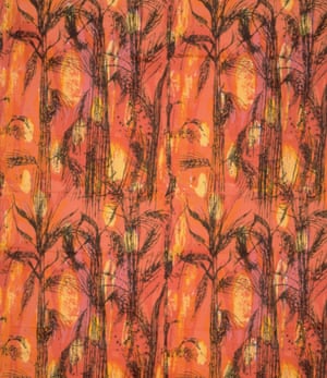 McNish’s Golden Harvest design of 1959; a screen print on cotton satin used for upholstery fabrics.