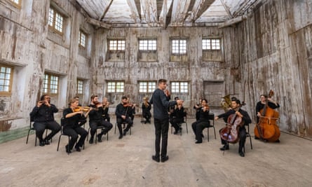 Geyer’s orchestra, formed for The Lost Music of Auschwitz.