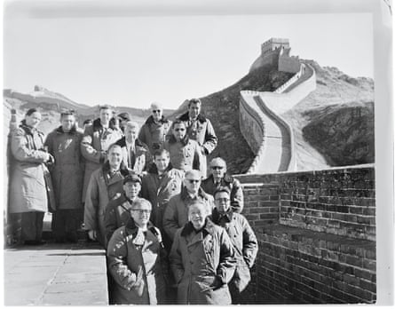 Dwight Chapin and team on the Great Wall of China